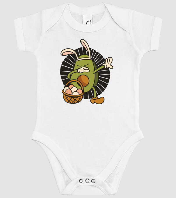Avocado de Paște DAB model alb pe tricou