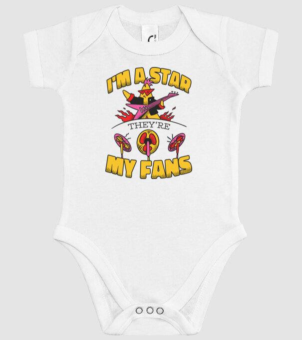 'I''m a Star, They''re my Fans' model alb pe tricou