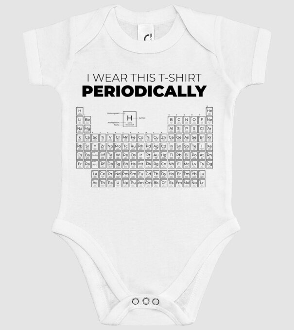 I wear this t-shirt periodically model alb pe tricou