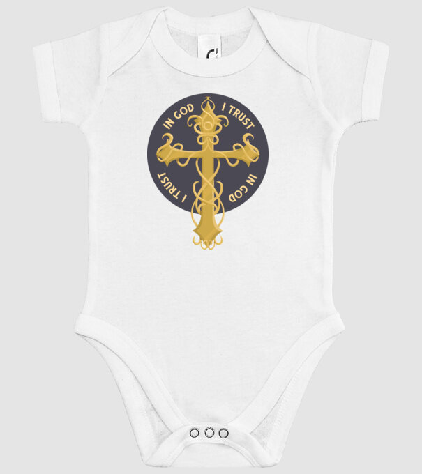 In God We Trust model alb pe tricou