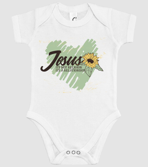 Inima lui Isus - Nu o religie, ci o relație model alb pe tricou