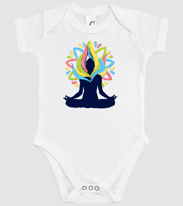 Energii Yoga Meditație model alb pe tricou