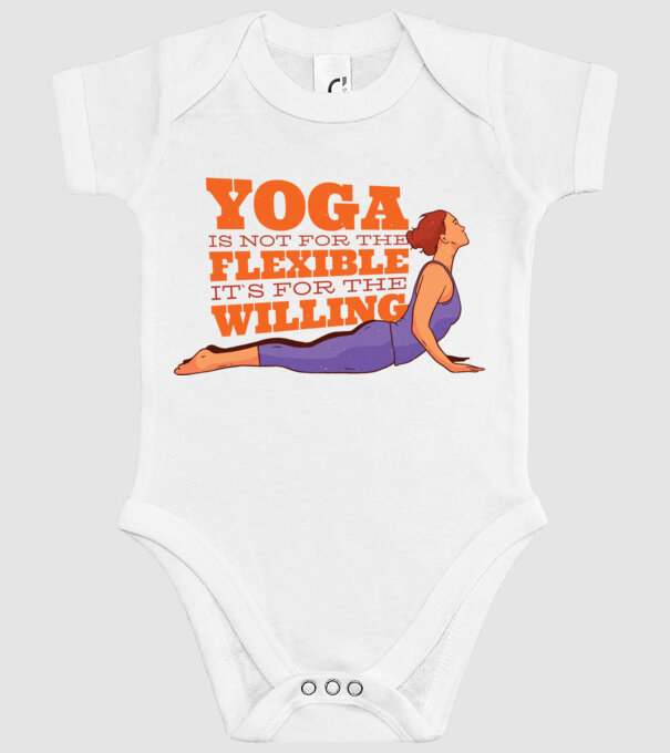 yoga perseverență model alb pe tricou