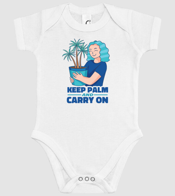 Keep Calm and Carry On model alb pe tricou