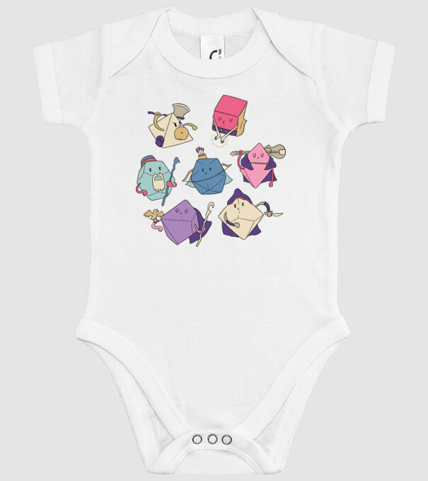 Caractere Cub model alb pe tricou