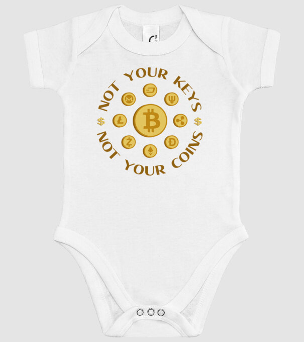 Criptomonede model alb pe tricou