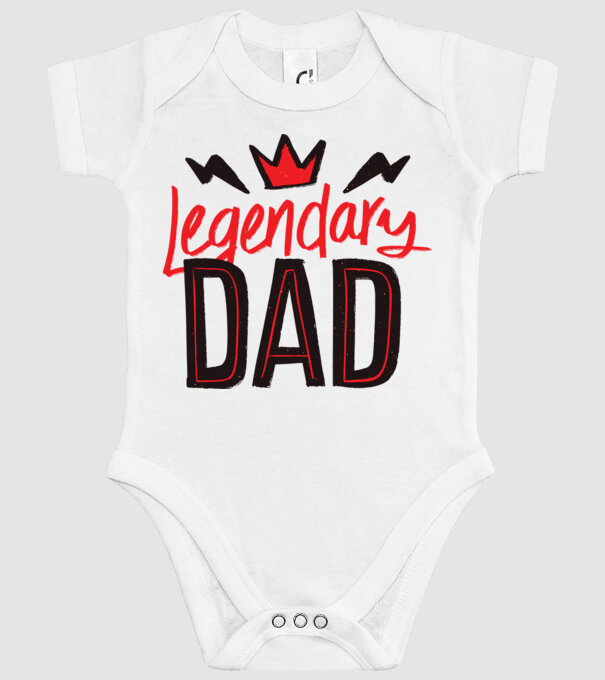Tată legendar model alb pe tricou