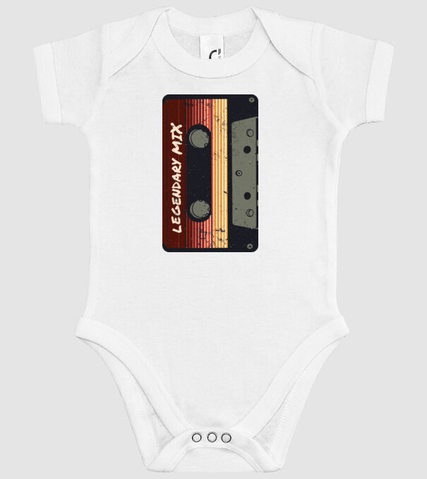Casetă Legendary Mix model alb pe tricou