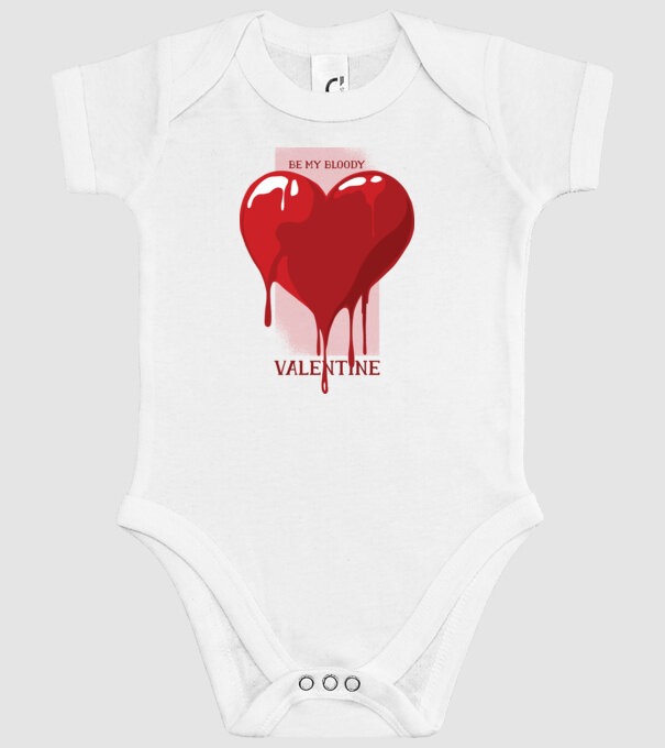 Fii dragostea mea - Be my bloody Valentine model alb pe tricou