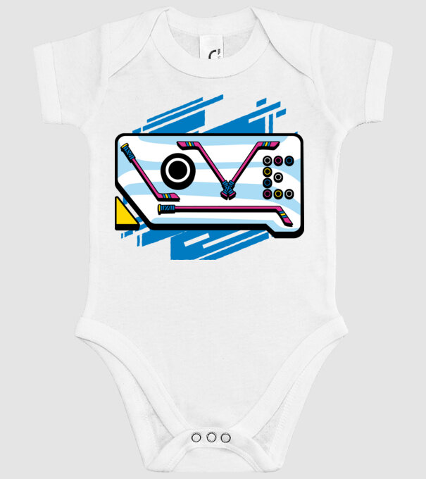 Love Hockey model alb pe tricou