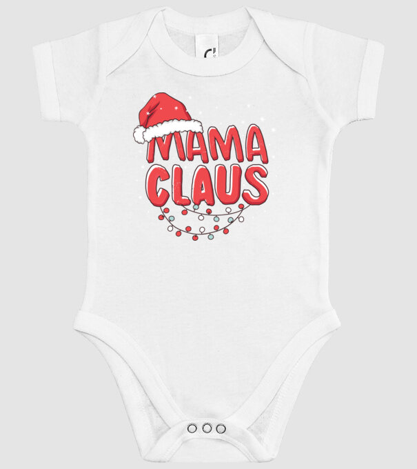 Mama Claus model alb pe tricou
