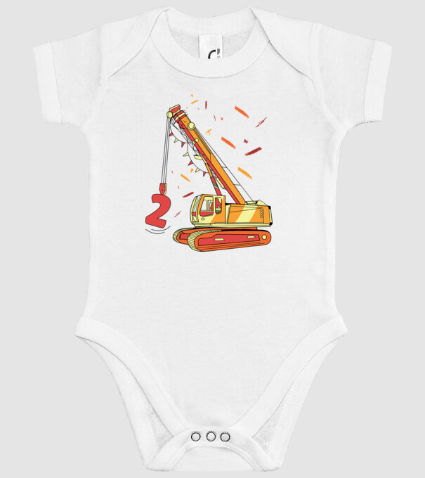 Prindere 2nd Birthday model alb pe tricou