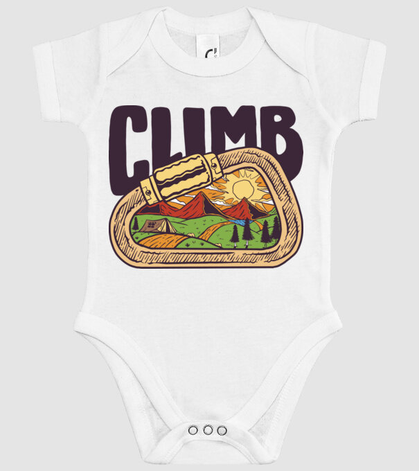 Carabină Alpinist model alb pe tricou