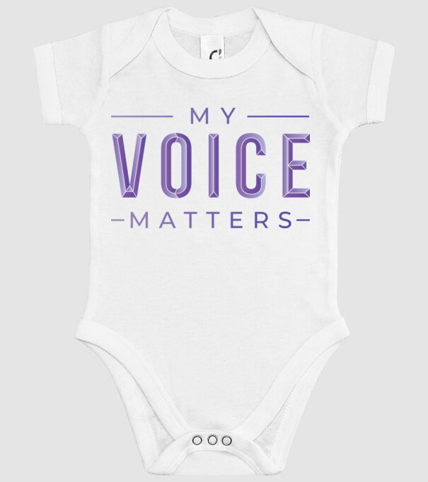 My Voice Matters de Ziua Femeii model alb pe tricou