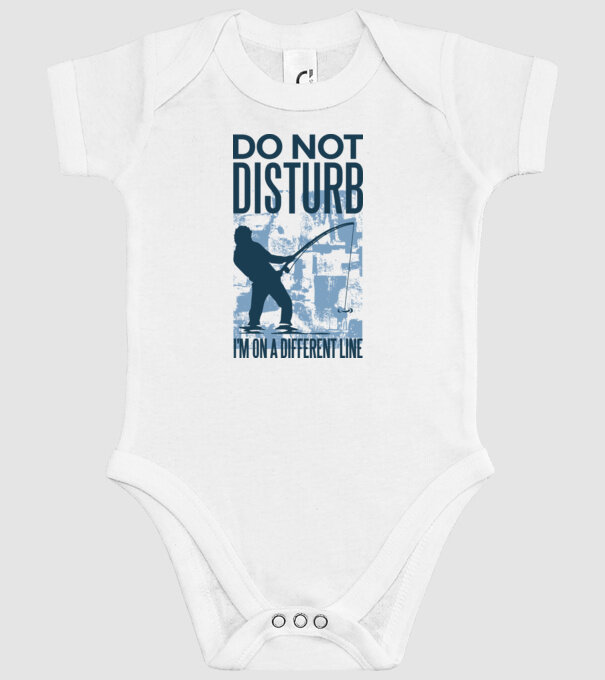 Nu mă deranja, sunt pe altă linie Pescar model alb pe tricou