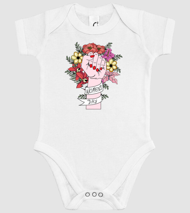 Ziua Internațională a Femeii 8 martie model alb pe tricou