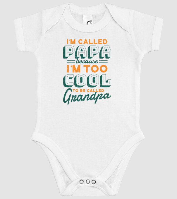 Mi se spune Tată pentru că sunt prea cool pentru a fi Bunic model alb pe tricou