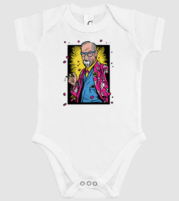 Sigmund Freud Filozof model alb pe tricou
