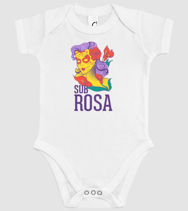Sub Rosa model alb pe tricou