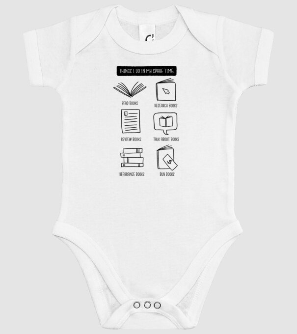 Program de timp liber - Citit model alb pe tricou