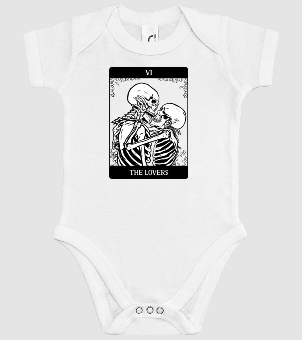 Schelete îndrăgostite model alb pe tricou