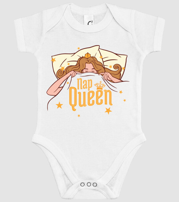 Regina somnului model alb pe tricou