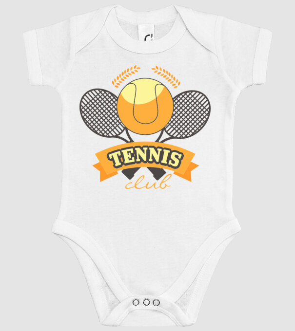 Tennis Club model alb pe tricou