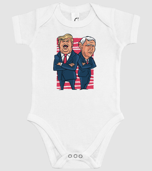 Trump Pence USA model alb pe tricou