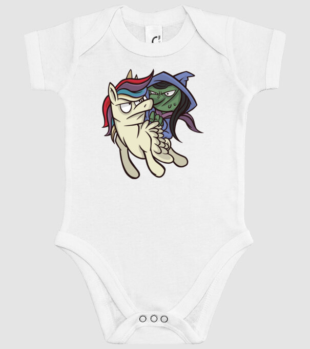 Unicorn vrăjitoare model alb pe tricou