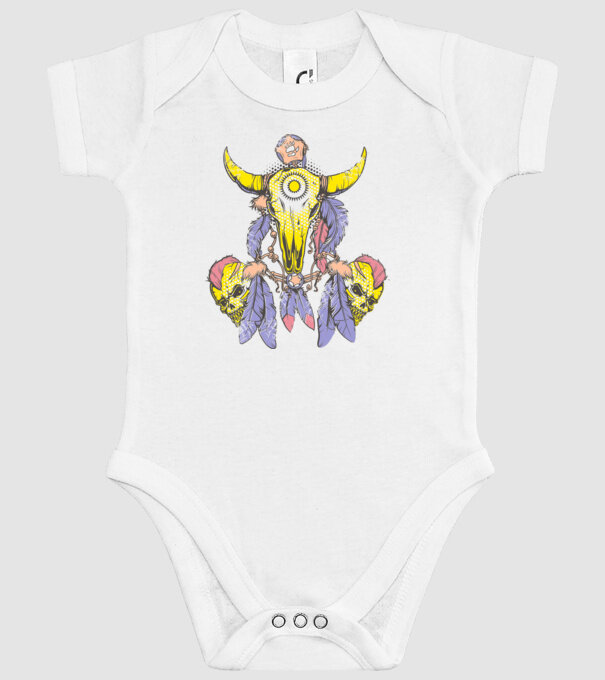 Hunter Talisman model alb pe tricou