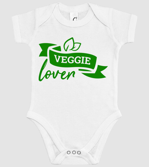 Veggie lover Iubitor de legume model alb pe tricou