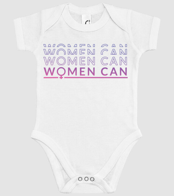Women Can Ziua femeii model alb pe tricou
