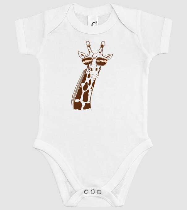 Cap Girafă model alb pe tricou