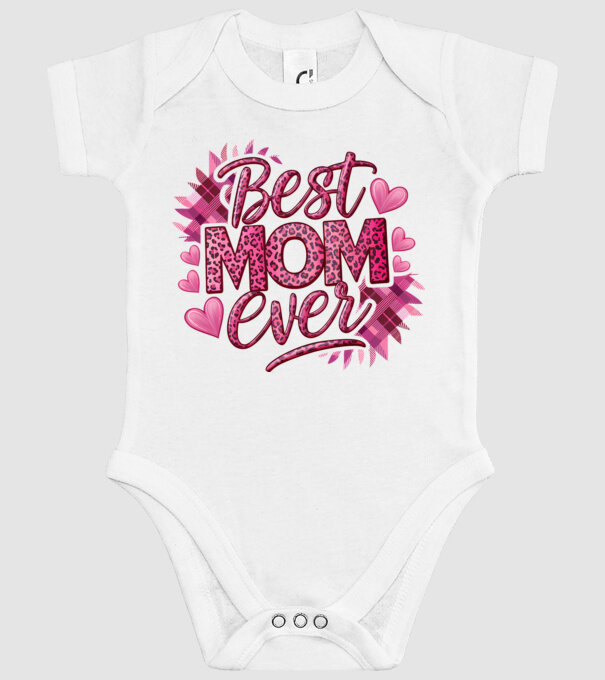 Best Mom Ever model alb pe tricou