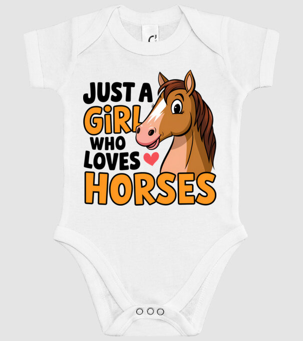 Just a girl who loves horses Alb model alb pe tricou