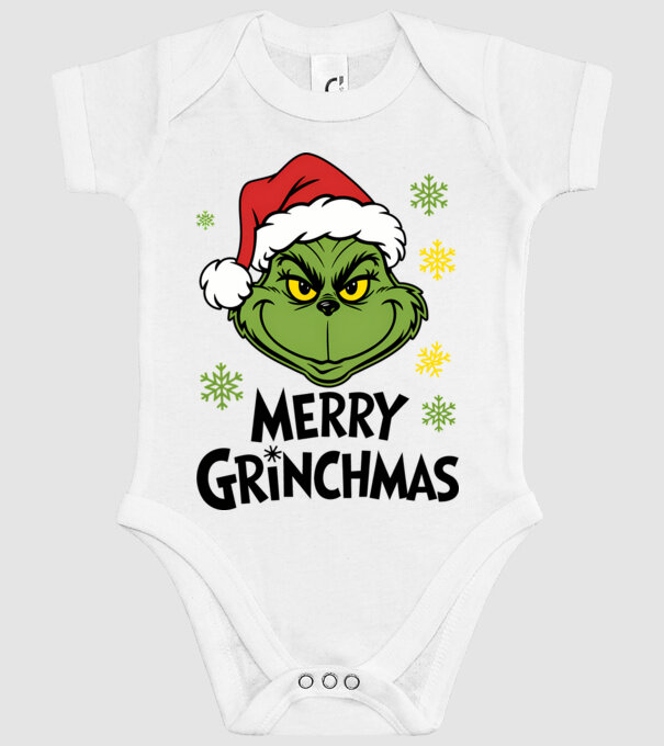 Merry Grinchmas Alb model alb pe tricou