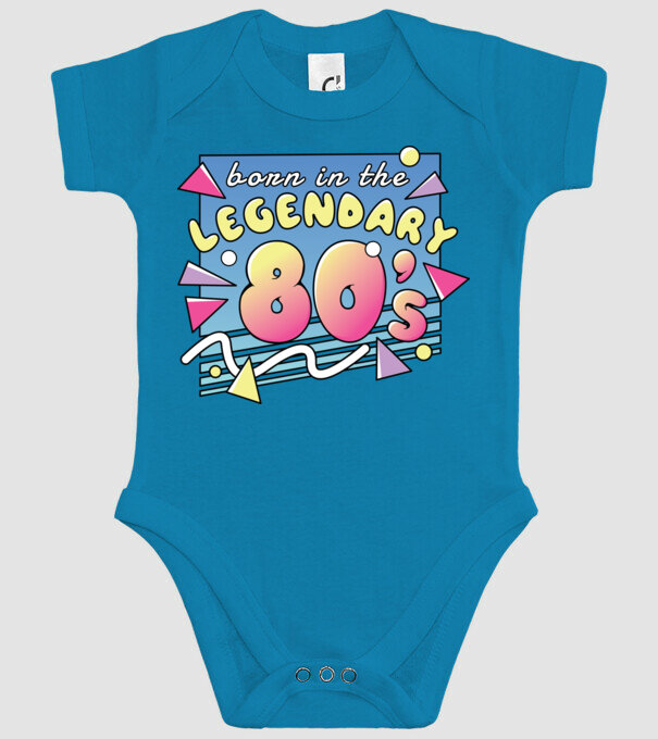 M-am născut în legendarii ani 80 model turcoaz pe tricou