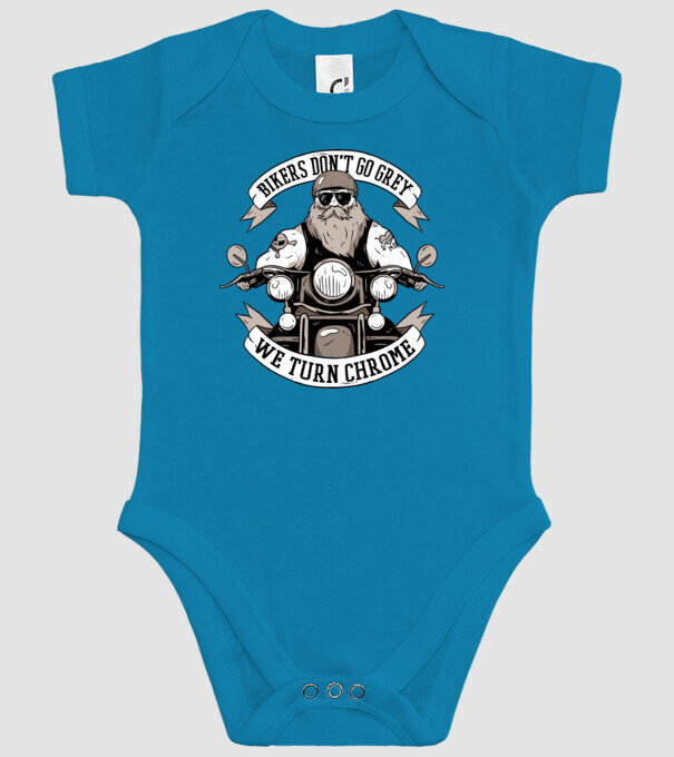 Motocicliștii nu devin cărunți model turcoaz pe tricou