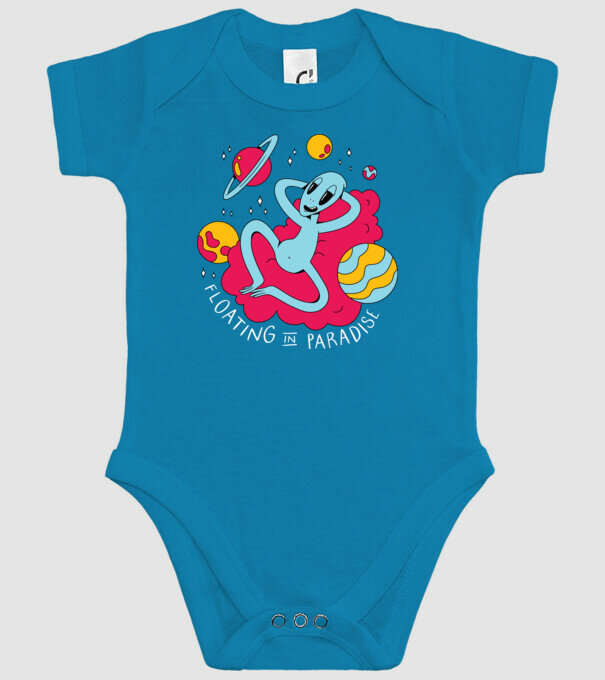 Alien Chill model turcoaz pe tricou