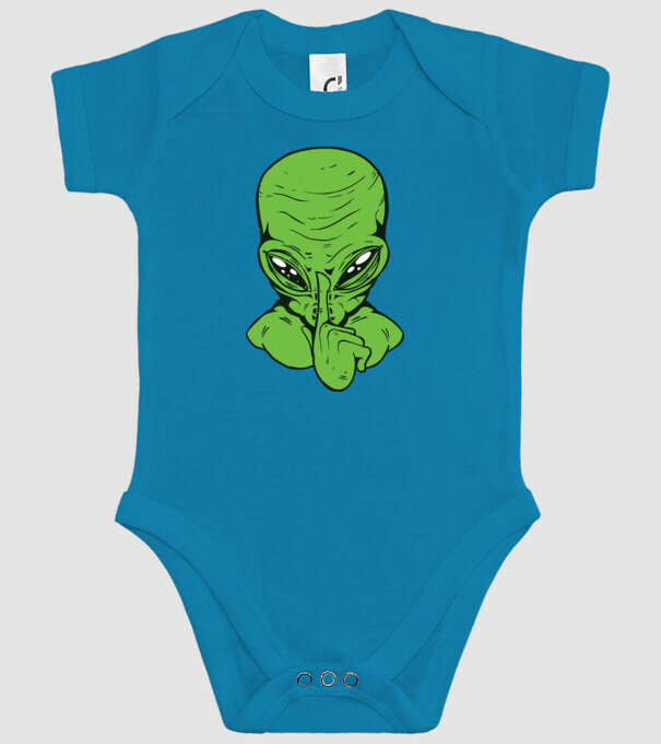 Alien Psst model turcoaz pe tricou