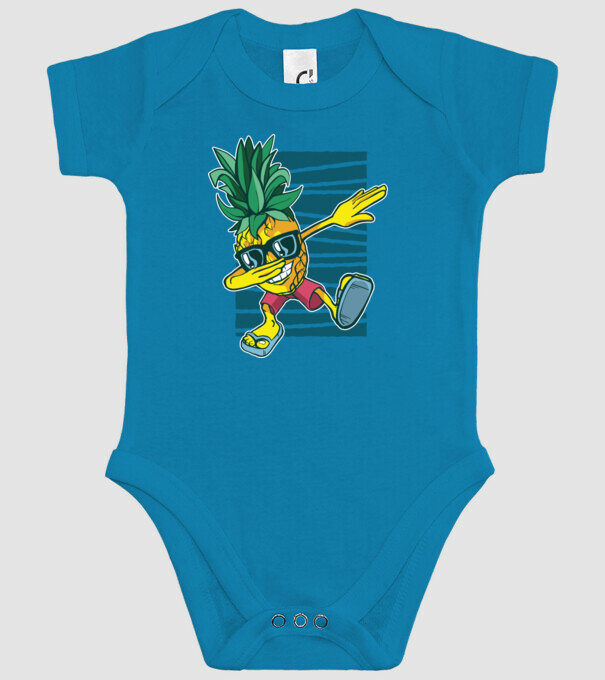 Ananas DAB dans model turcoaz pe tricou