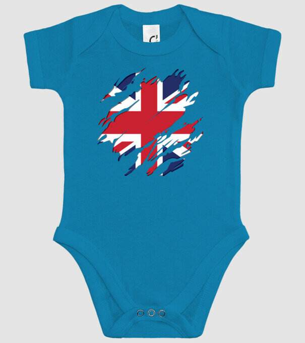 UK Steagul Regatului Unit model turcoaz pe tricou