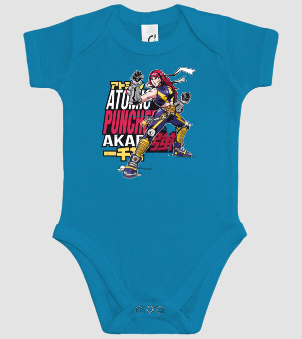Anime fată Războinic model turcoaz pe tricou