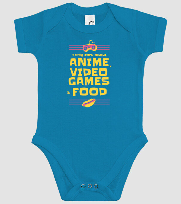 Joc video Anime model turcoaz pe tricou