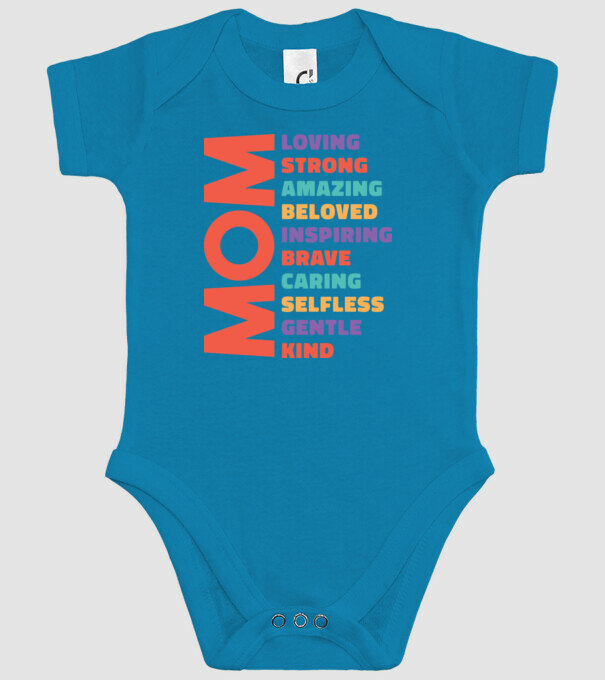 Caracteristici mamă model turcoaz pe tricou