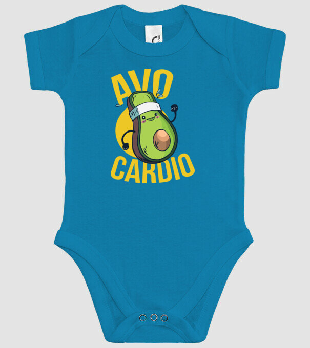 Avo Cardio Antrenament Avocado model turcoaz pe tricou