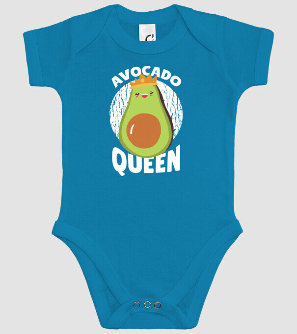 Avocado Queen Regina Avocado model turcoaz pe tricou