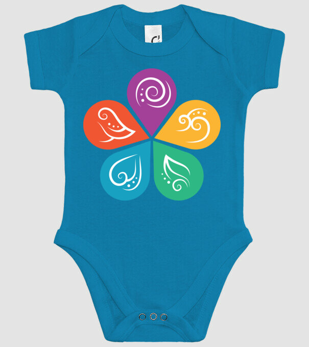 Ayurveda model turcoaz pe tricou