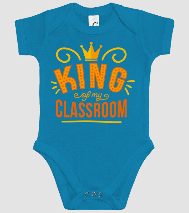 Regele clasei model turcoaz pe tricou