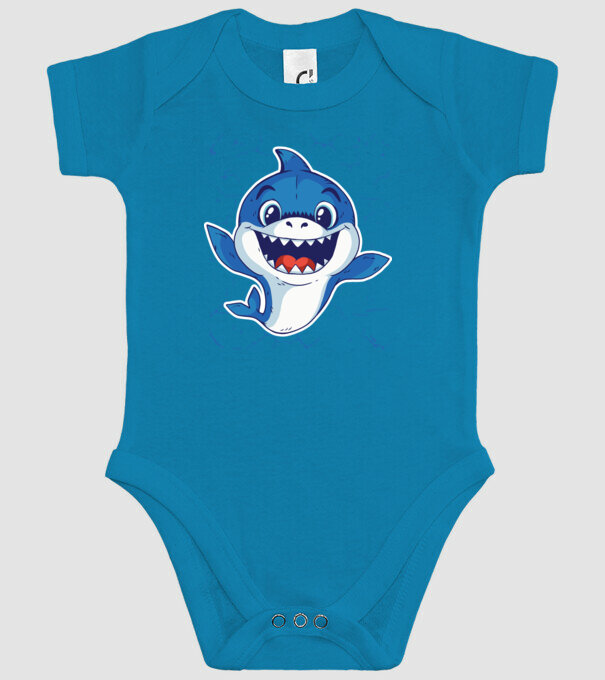 Baby Shark tricou drăguț cu rechin model turcoaz pe tricou